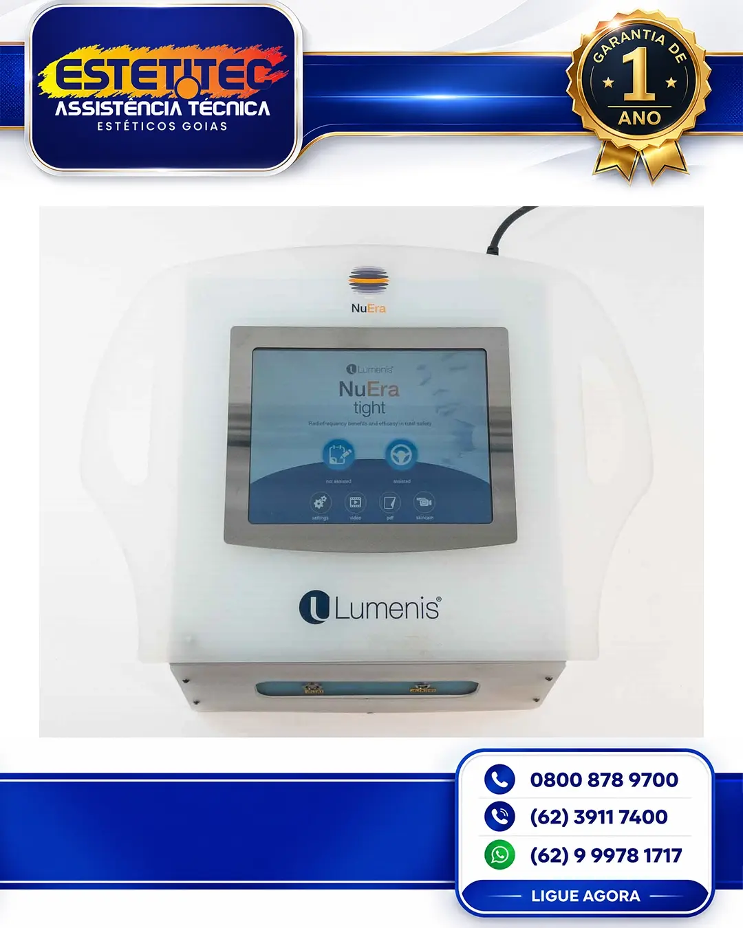 ASSISTÊNCIA TÉCNICA LUMENIS NUERA TIGHT BRASIL