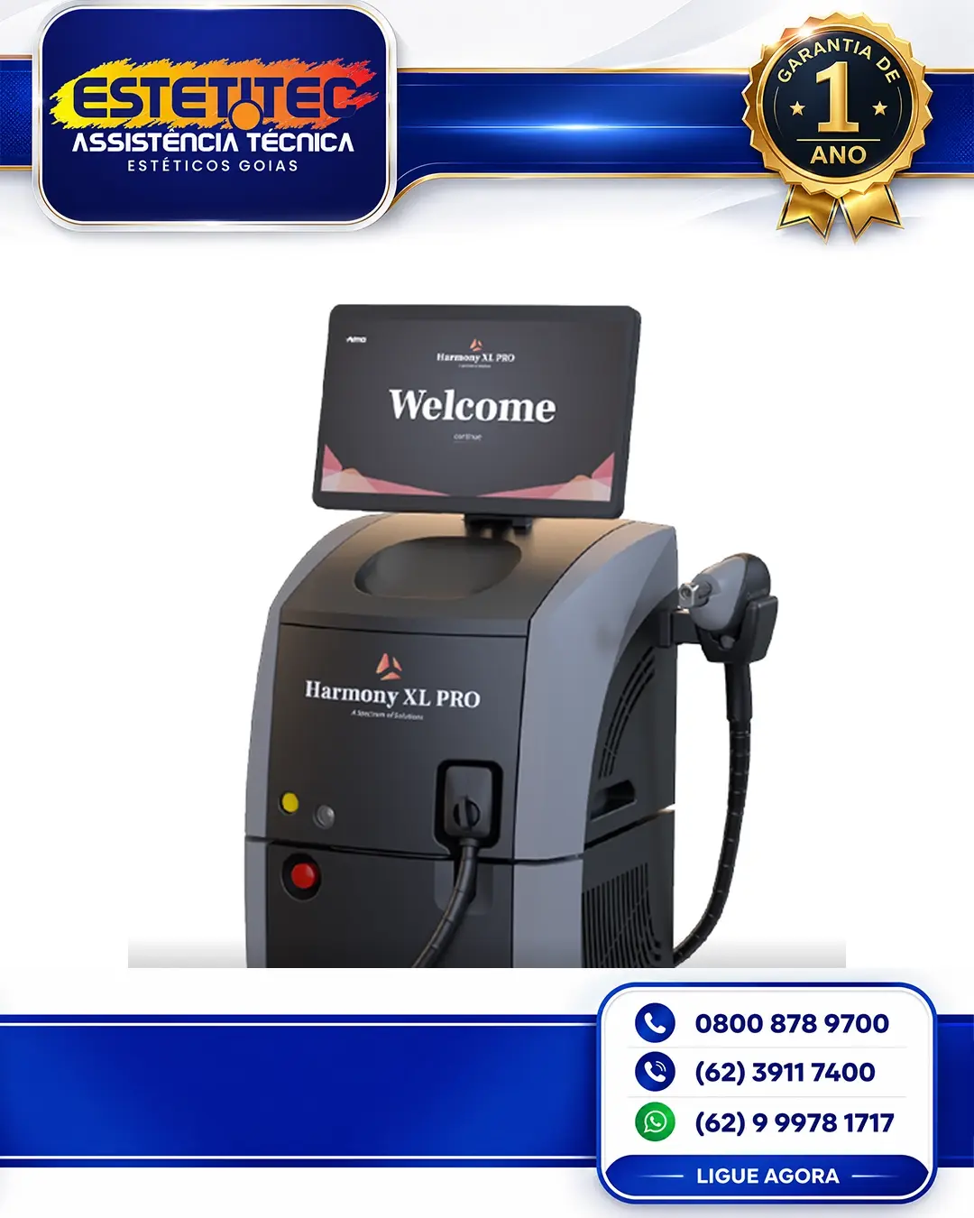 CONSERTO ALMA LASER HARMONY BIO BOOST FLORIANÓPOLIS