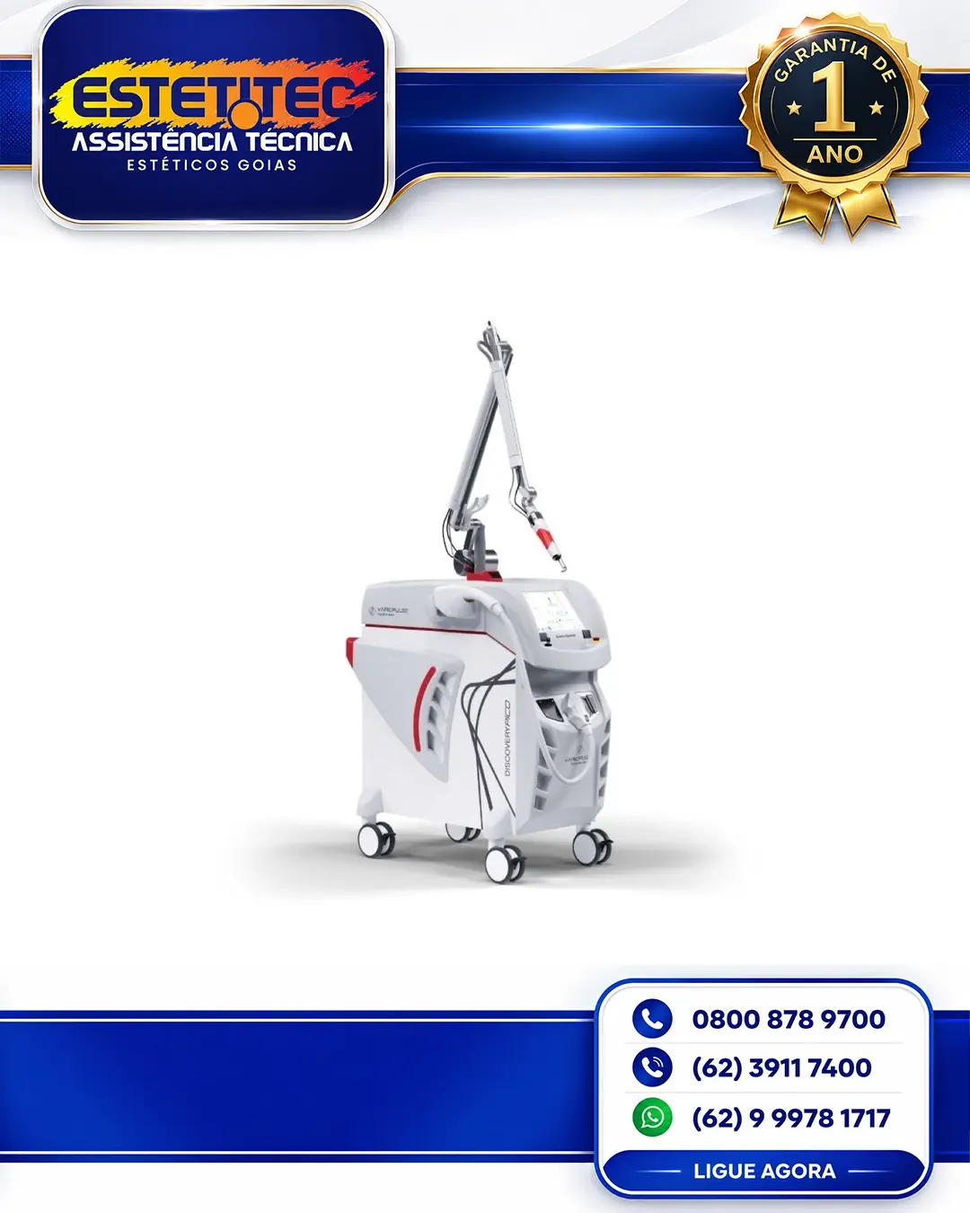 CONSERTO DE QUANTA SYSTEM DISCOVERY PICO PLUS MATO GROSSO