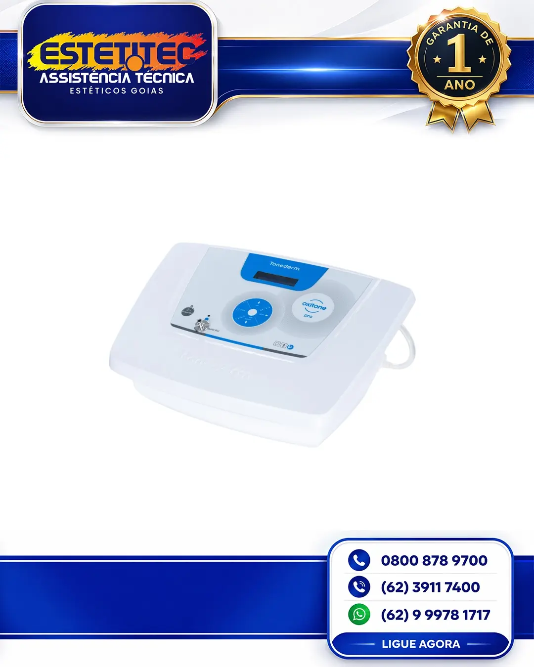 CONSERTO DE TONEDERM OXITONE PRIME RIO DE JANEIRO