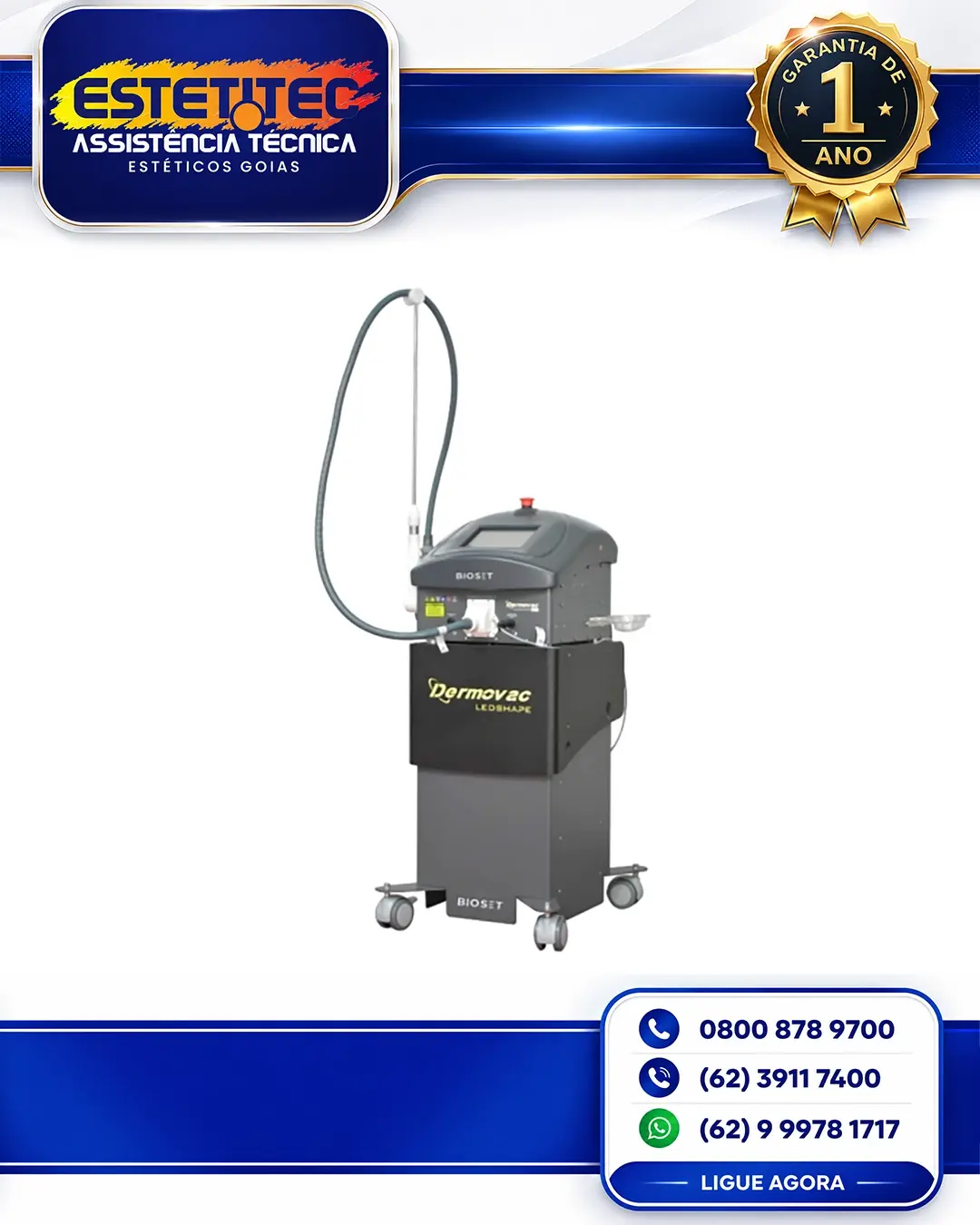 ESPECIALIZADA BIOSET DERMOVAC LEDSHAPE 21 FORTALEZA