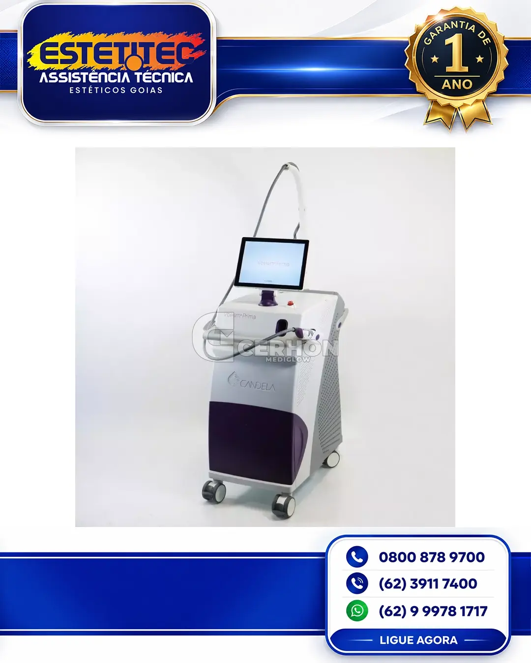 MANUTENÇÃO CANDELA VBEAM PRIMA CUIABÁ