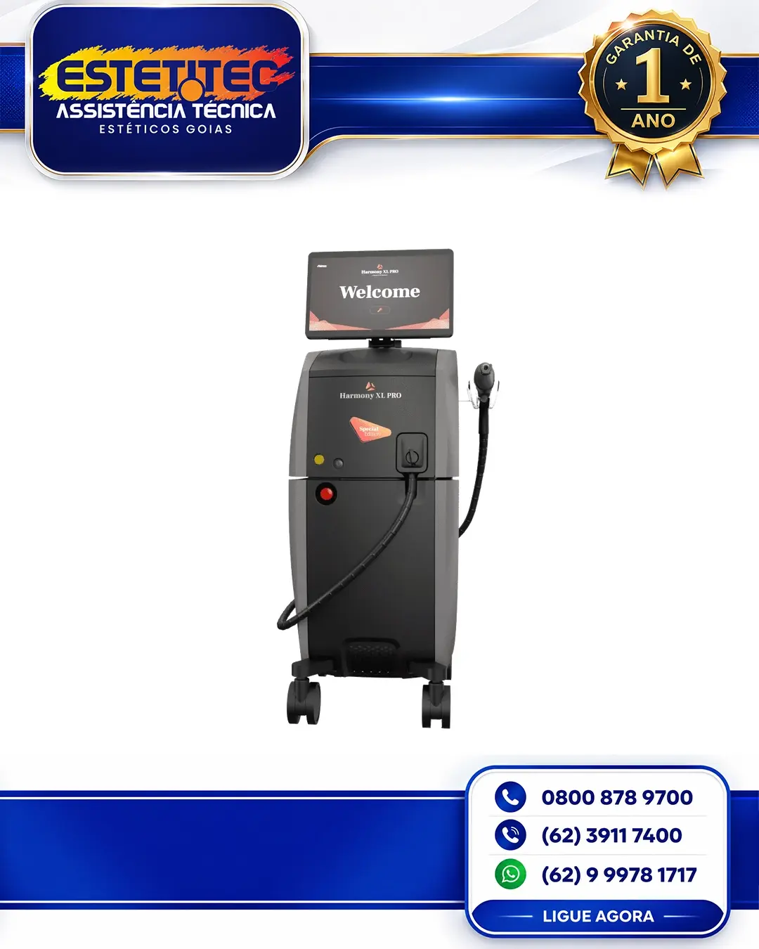 MANUTENÇÃO ESPECIALIZADA ALMA LASER HARMONY XL PRO PARANÁ