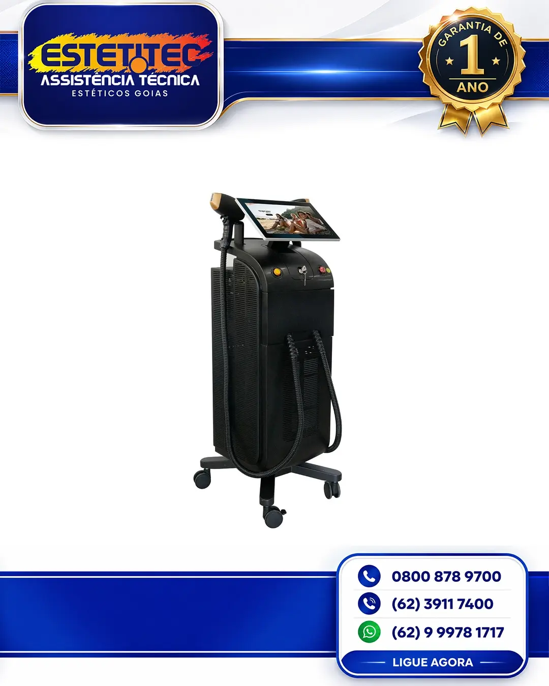 MANUTENÇÃO ESPECIALIZADA ALMA LASER SOPRANO TITANIUM ICE PLUS RIO GRANDE DO SUL