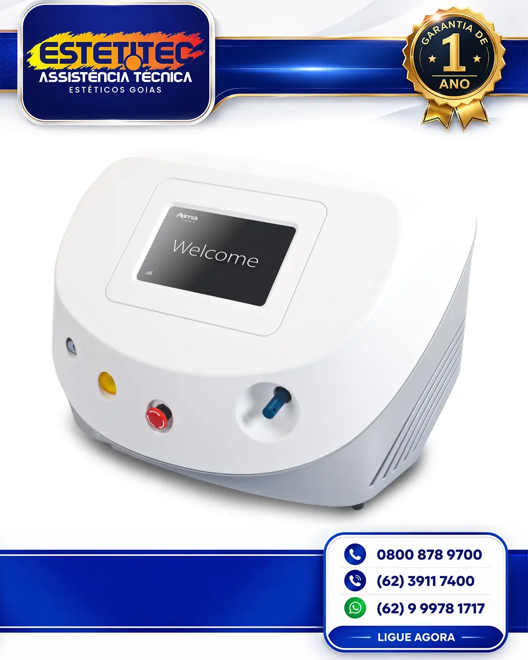 MANUTENÇÃO ESPECIALIZADA ALMA LASER VASCULIFE NO BRASIL