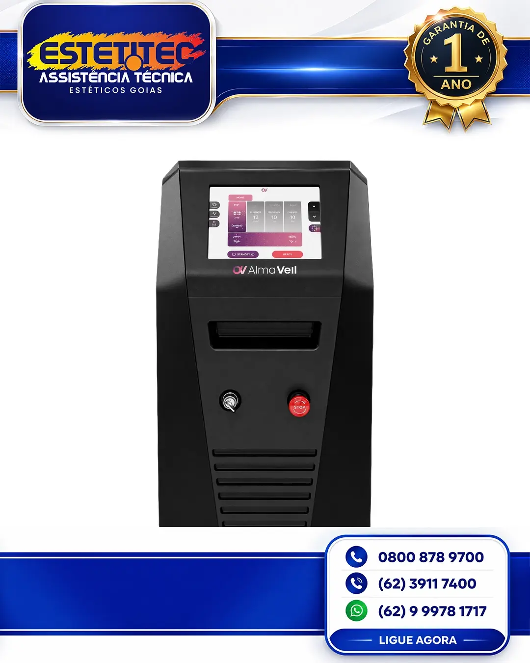 MANUTENÇÃO ESPECIALIZADA ALMA LASER VEIL PORTO ALEGRE