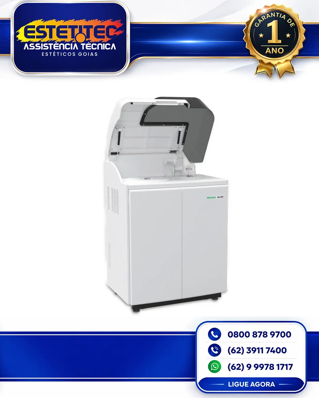 MANUTENÇÃO ESPECIALIZADA BIOSET MAXISHAPE CRYO STATION CURITIBA