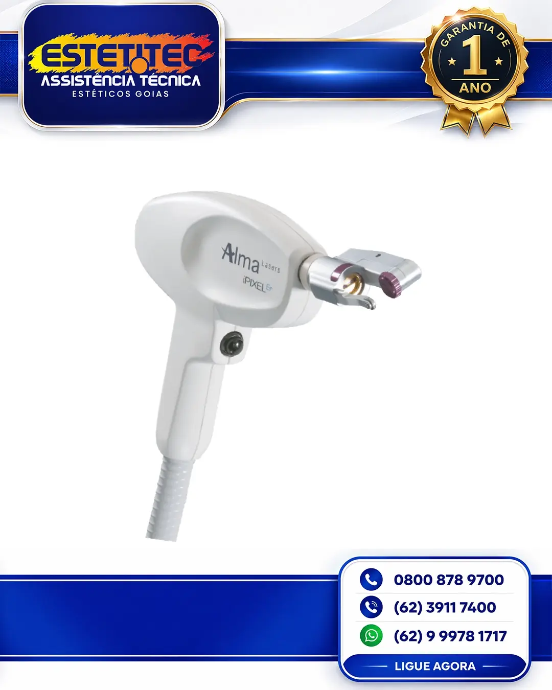 MANUTENÇÃO PREVENTIVA ALMA LASER PIXEL ERYAG CUIABÁ