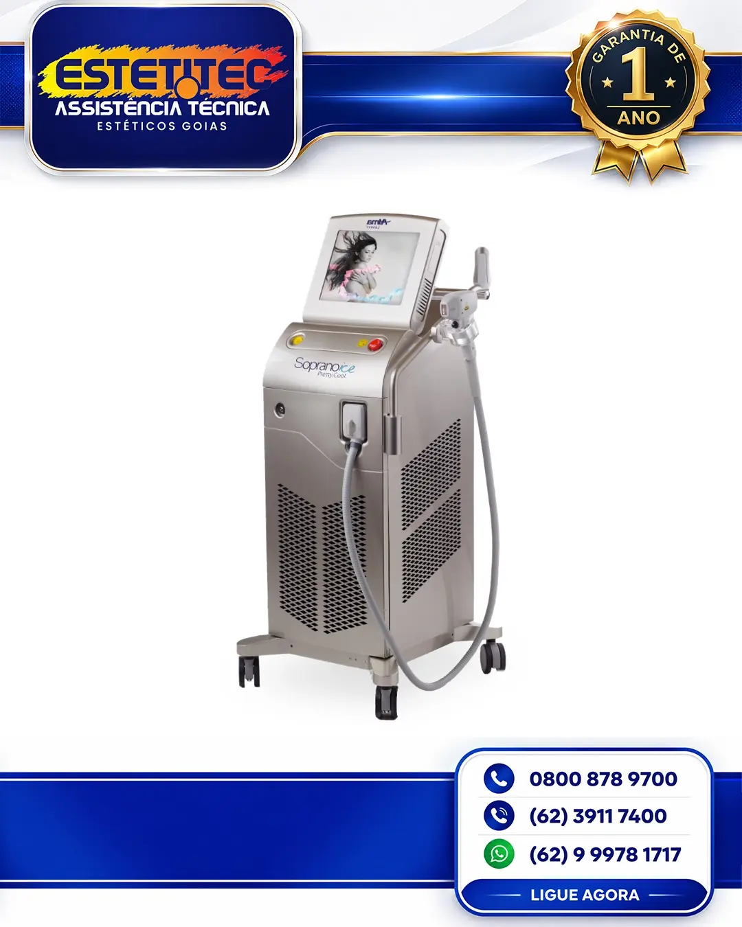 MANUTENÇÃO PREVENTIVA ALMA LASER SOPRANO ICE SPECIAL EDITION RIO DE JANEIRO