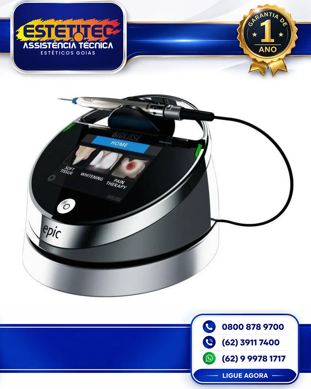 MANUTENÇÃO PREVENTIVA BIOLASE EPIC 10 PARANÁ