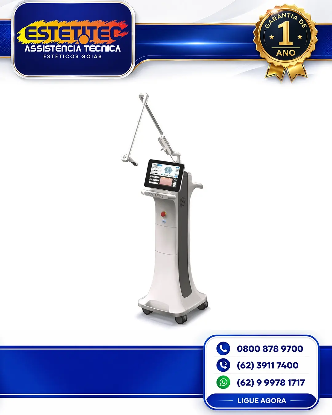 MANUTENÇÃO PREVENTIVA CANDELA CO2RE RIO GRANDE DO SUL