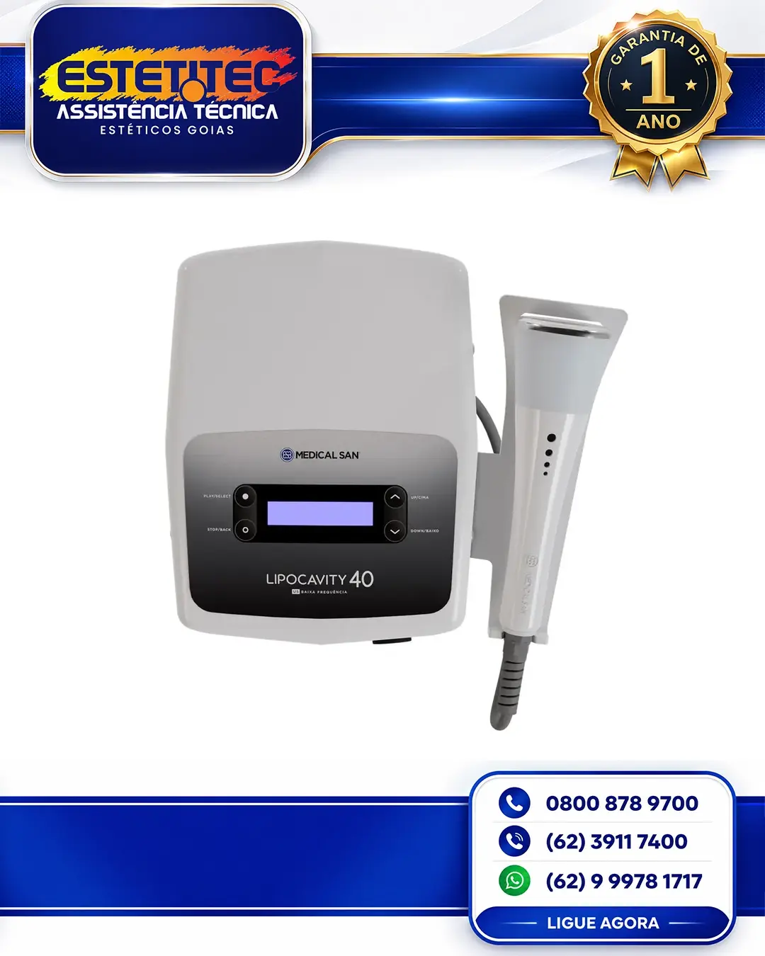 MANUTENÇÃO PREVENTIVA MEDICAL SAN LIPOCAVITY 40 MATO GROSSO DO SUL