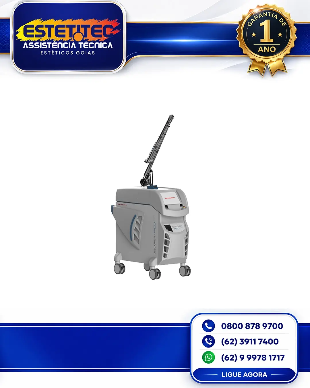 MANUTENÇÃO QUANTA SYSTEM DISCOVERY PICO VARIOPULSE DISTRITO FEDERAL