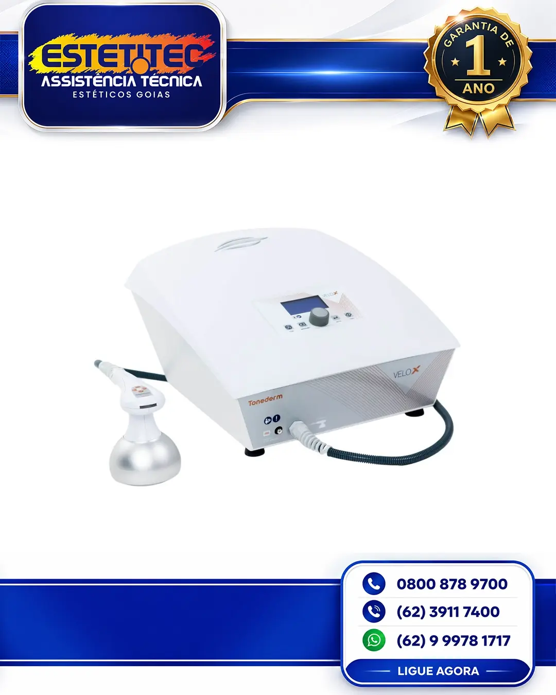 MANUTENÇÃO TONEDERM VELOX ULTRASSOM CAVITACIONAL FORTALEZA