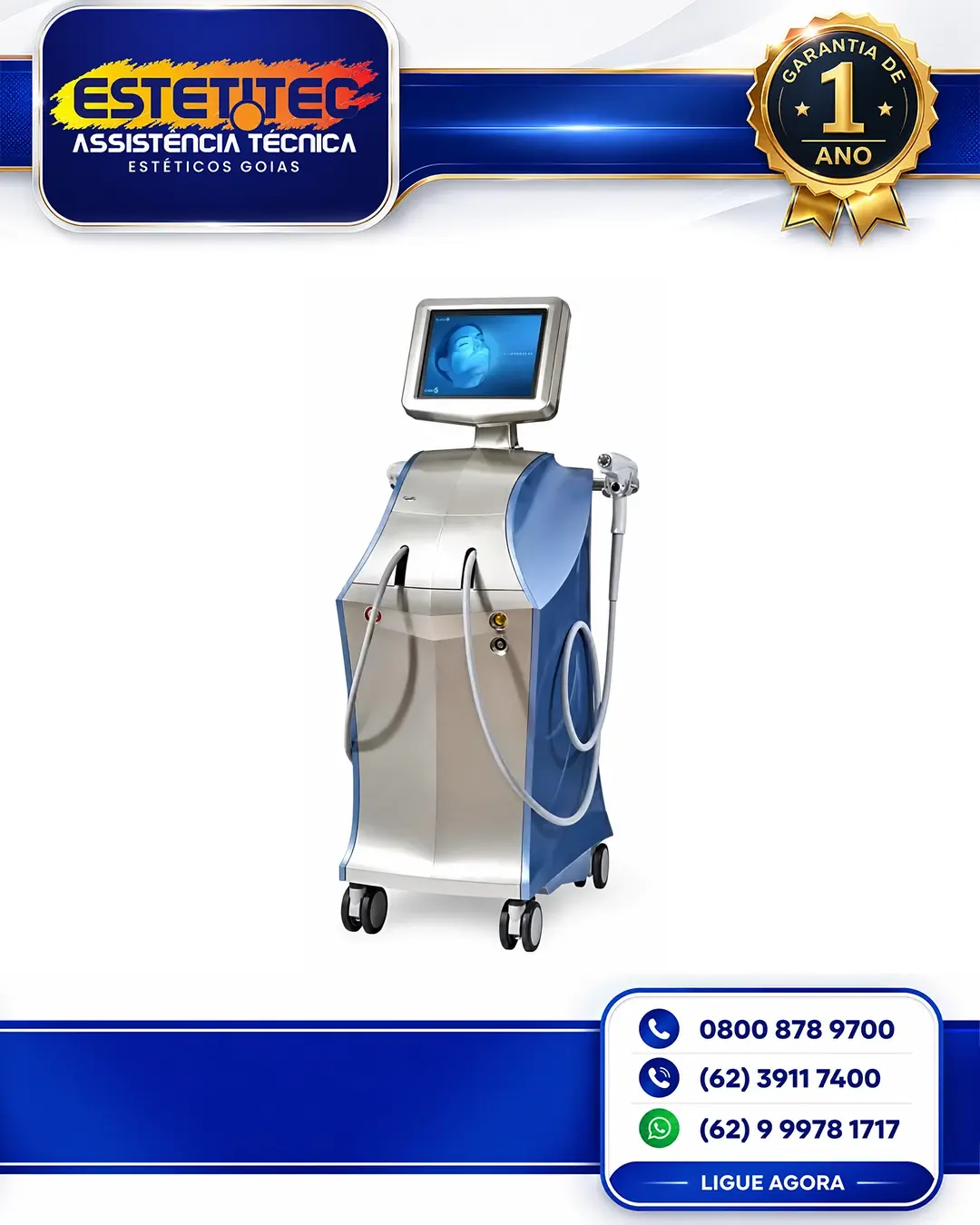 REPARO ALMA LASER ACCENT V SHAPE NO BRASIL