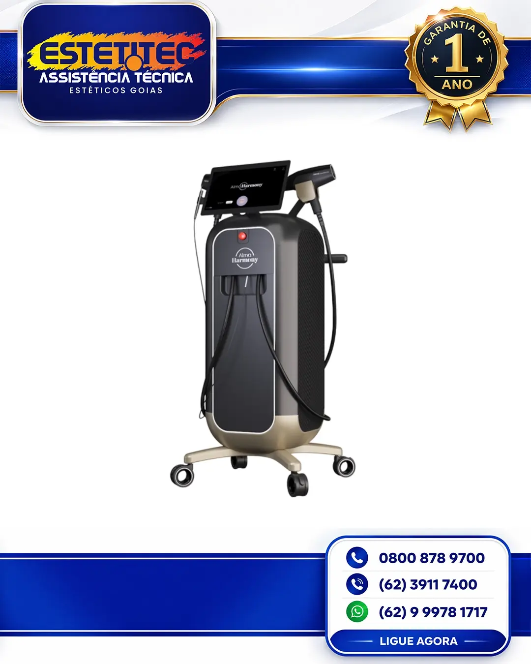 REPARO ALMA LASER HARMONY VASCULAR CUIABÁ