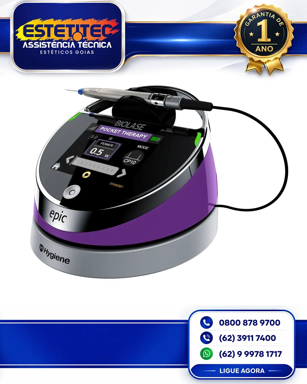REPARO BIOLASE DIODE LASER EPIC CUIABÁ