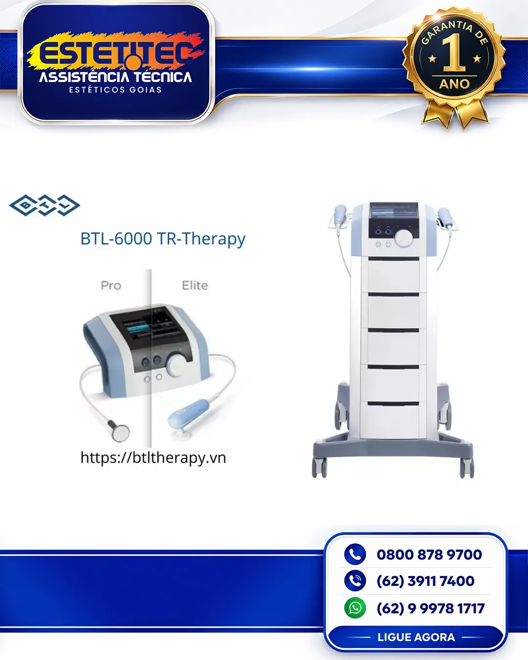REPARO BTL RADIOFREQUENCY FLORIANÓPOLIS