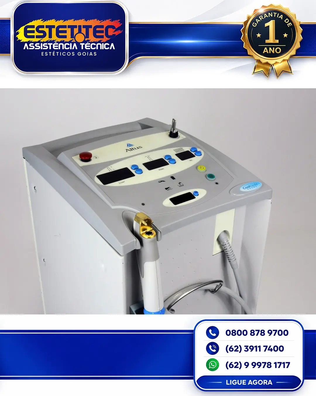 REPARO CUTERA COOLGLIDE SÃO PAULO
