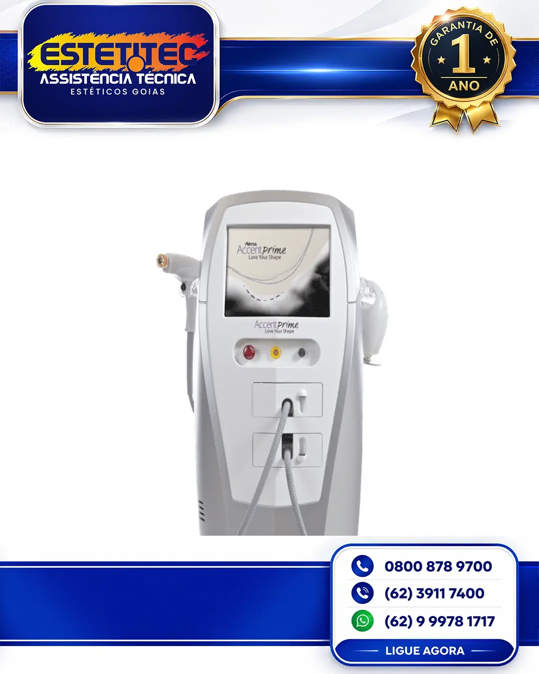 REPARO DE ALMA LASER ACCENT PRIME FACE CUIABÁ