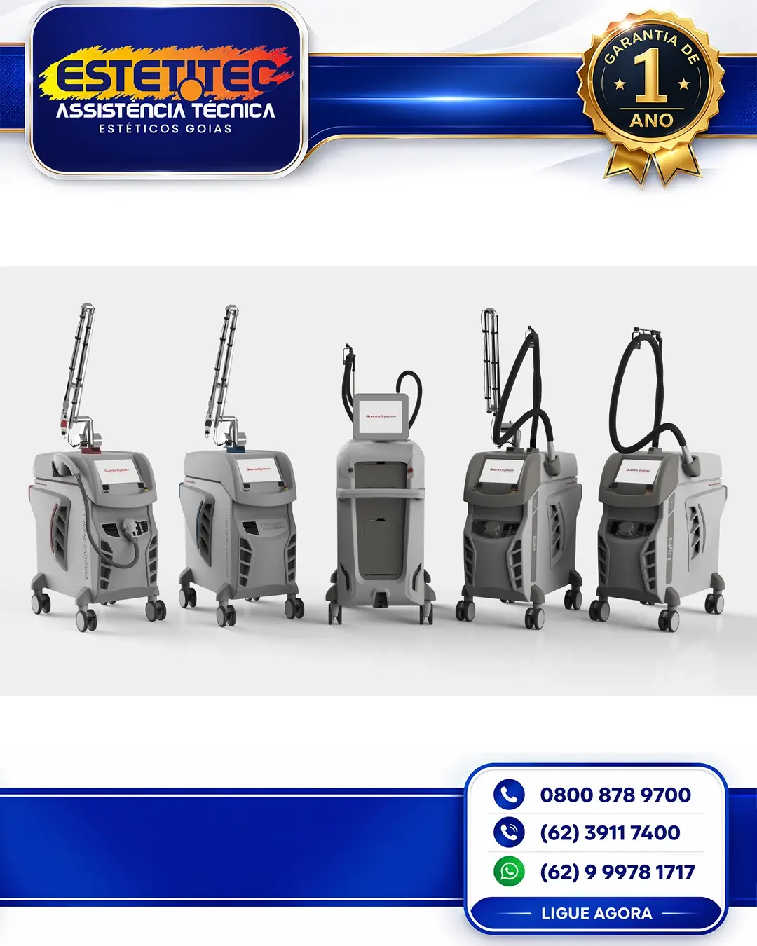 REPARO QUANTA SYSTEM EVO LIGHT 4V GOIÂNIA