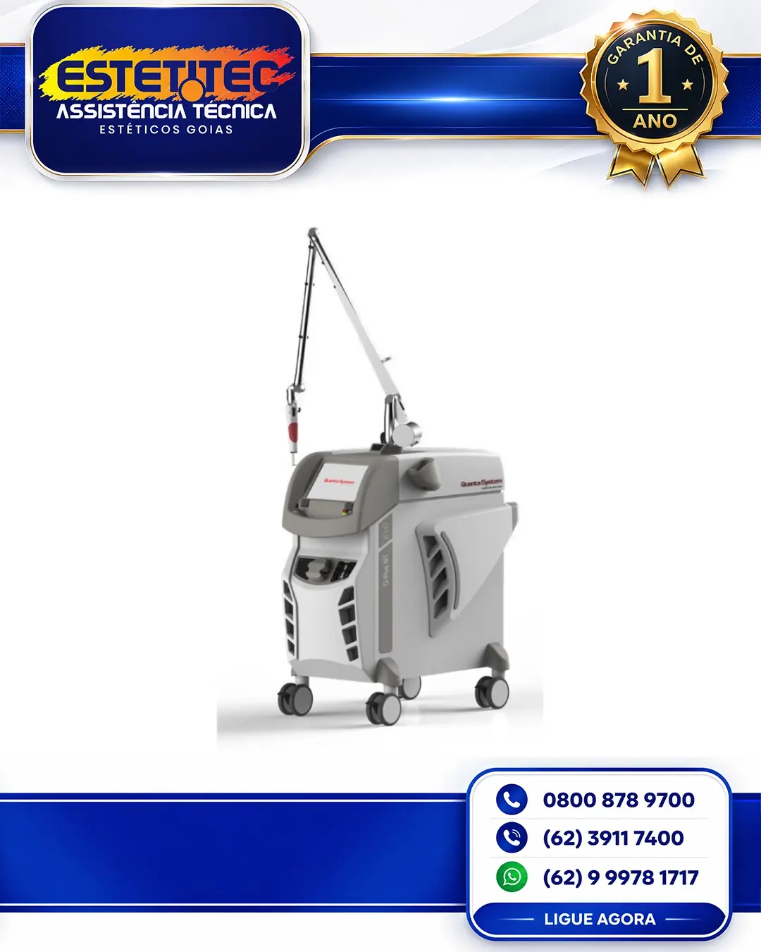 REPARO QUANTA SYSTEM YOULASER MT RIO DE JANEIRO