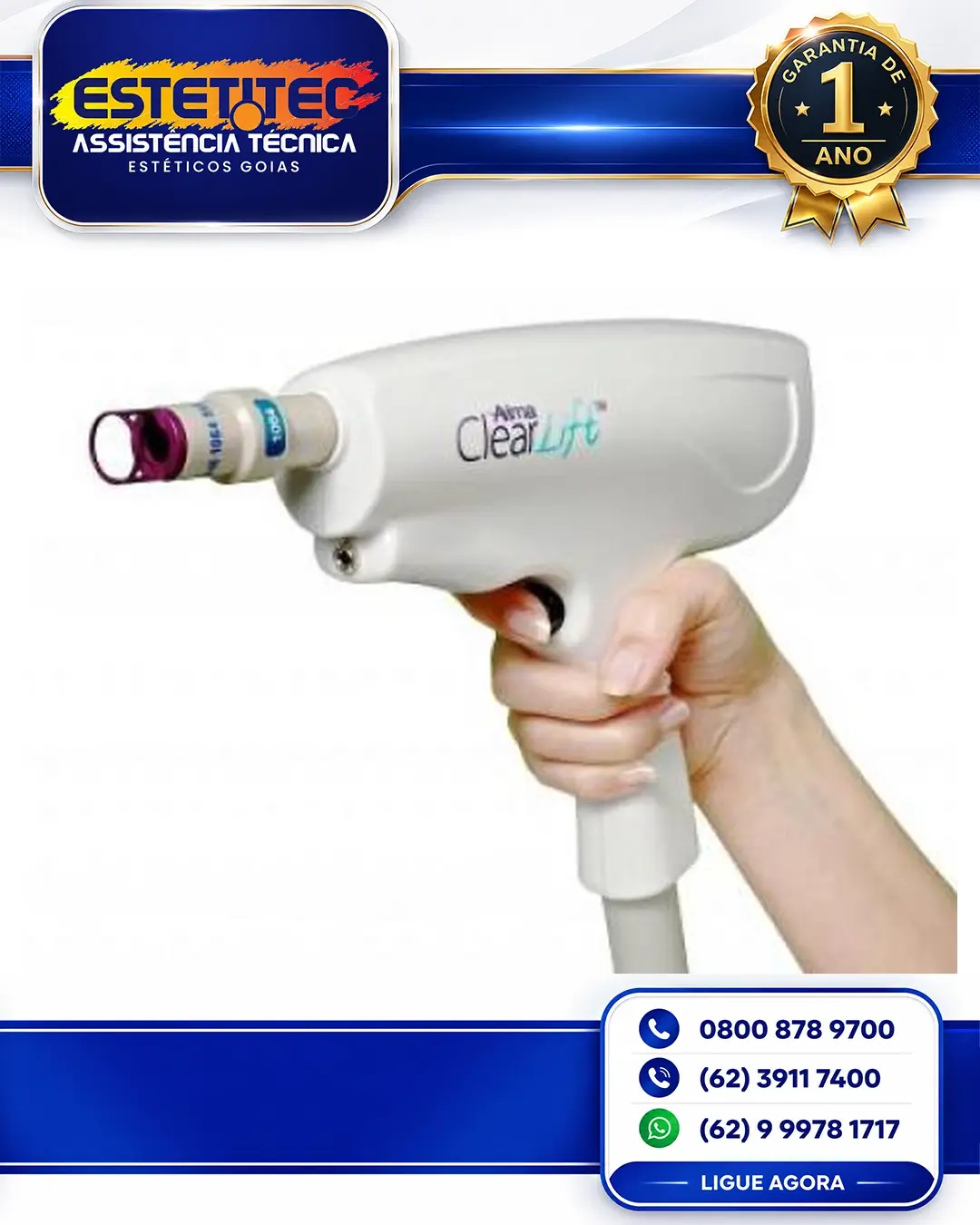 SUPORTE TÉCNICO ALMA LASER HARMONY CLEARLIFT GOIÂNIA