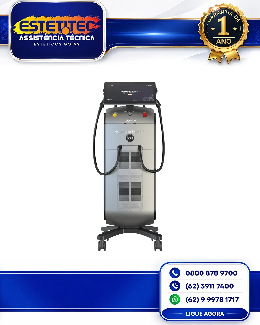 SUPORTE TÉCNICO ALMA LASER SOPRANO TITANIUM SHR MATO GROSSO