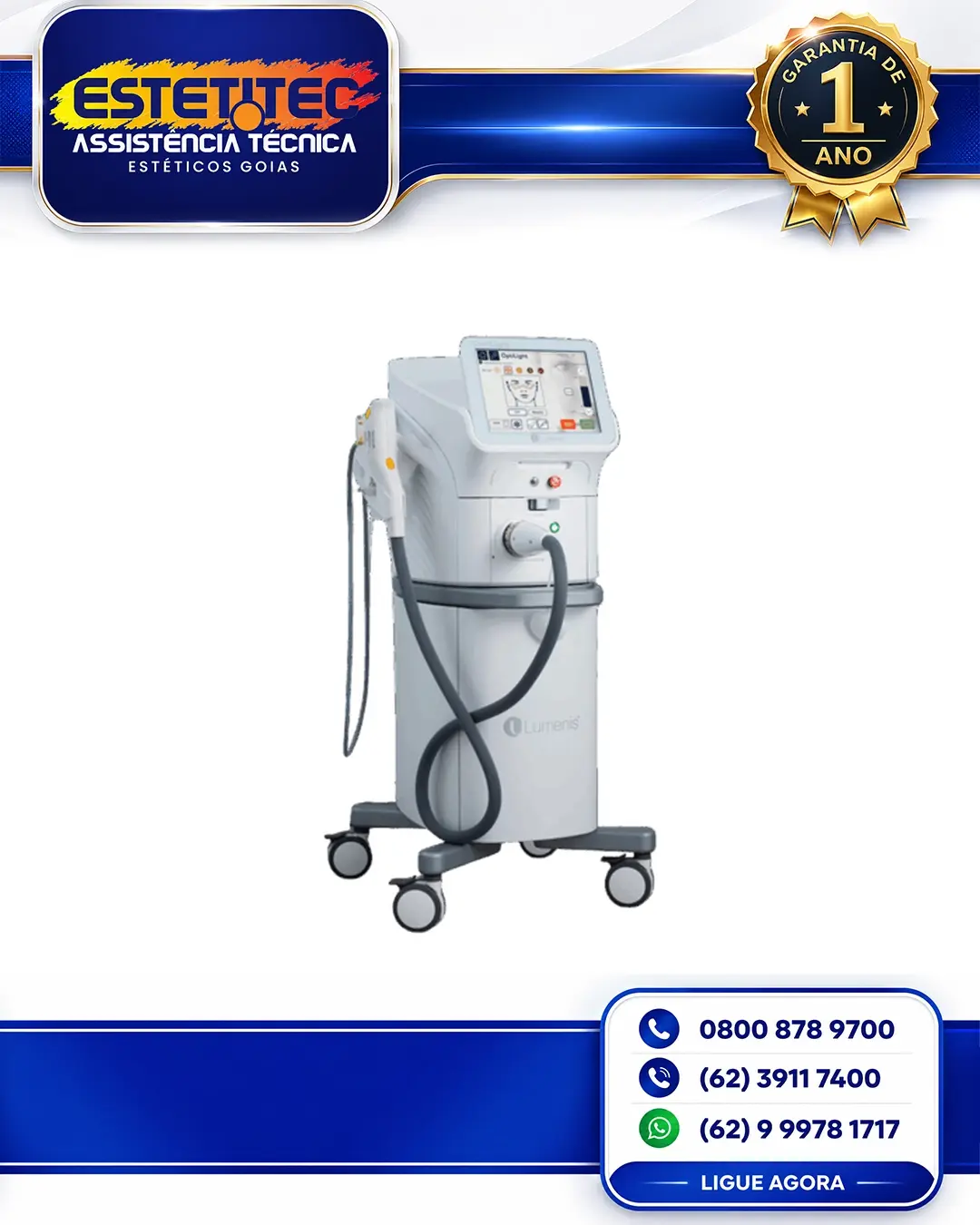 SUPORTE TÉCNICO LUMENIS OPTILIGHT GOIÂNIA