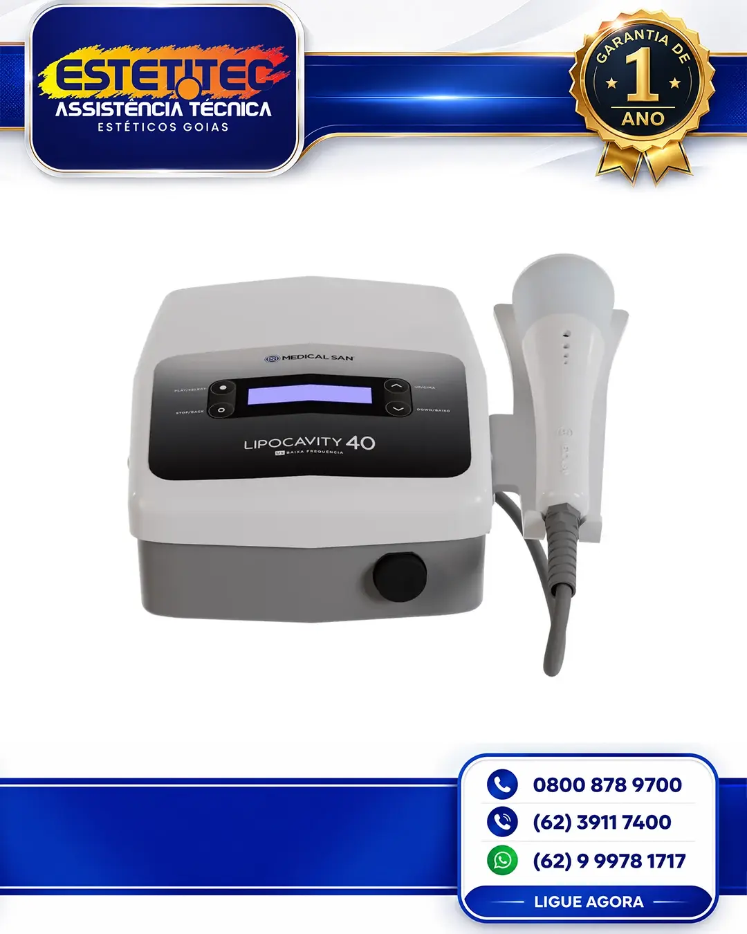 SUPORTE TÉCNICO MEDICAL SAN LIPOCAVITY NEW CURITIBA