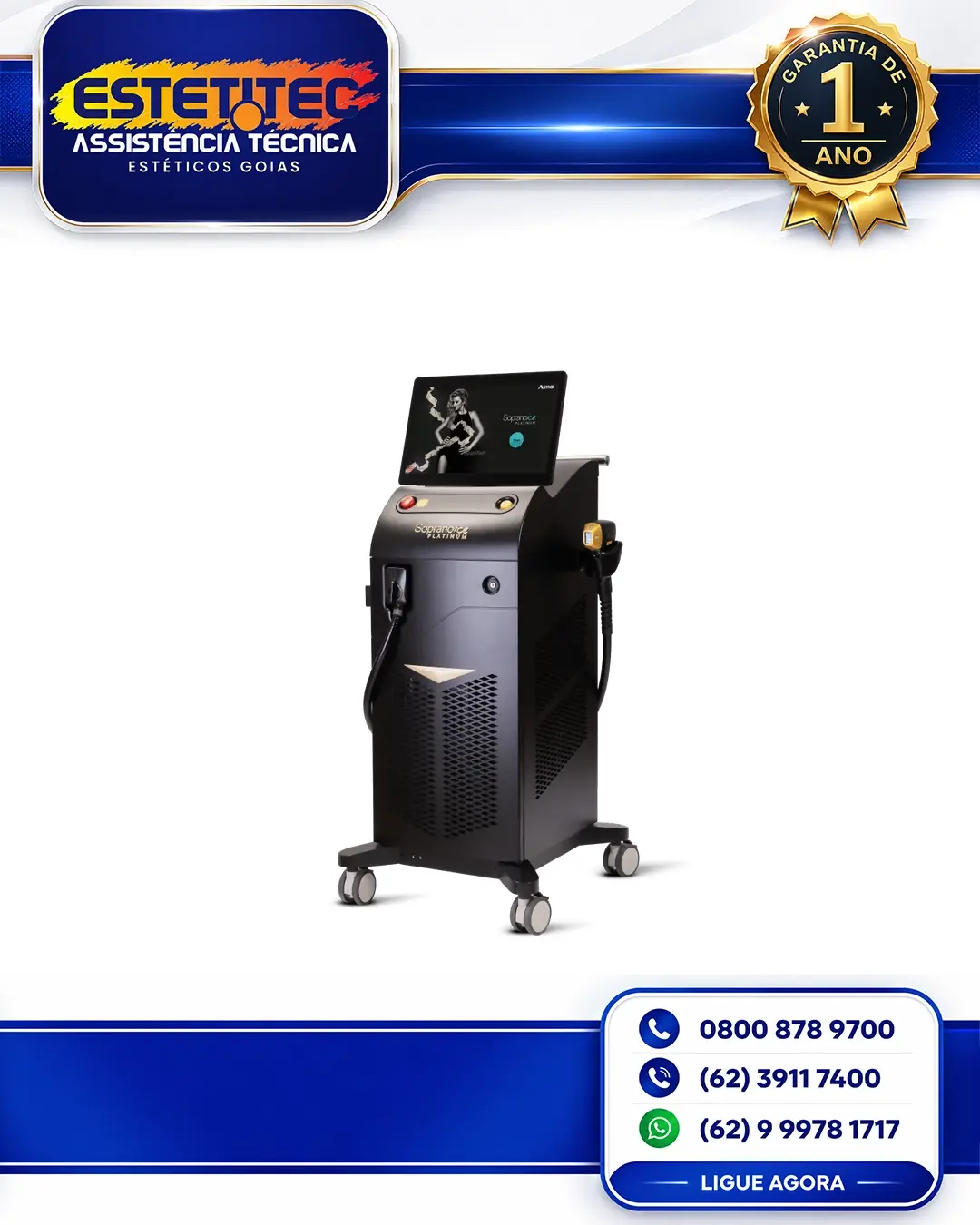 SUPORTE TÉCNICO PARA ALMA LASER SOPRANO PLATINUM MATO GROSSO DO SUL
