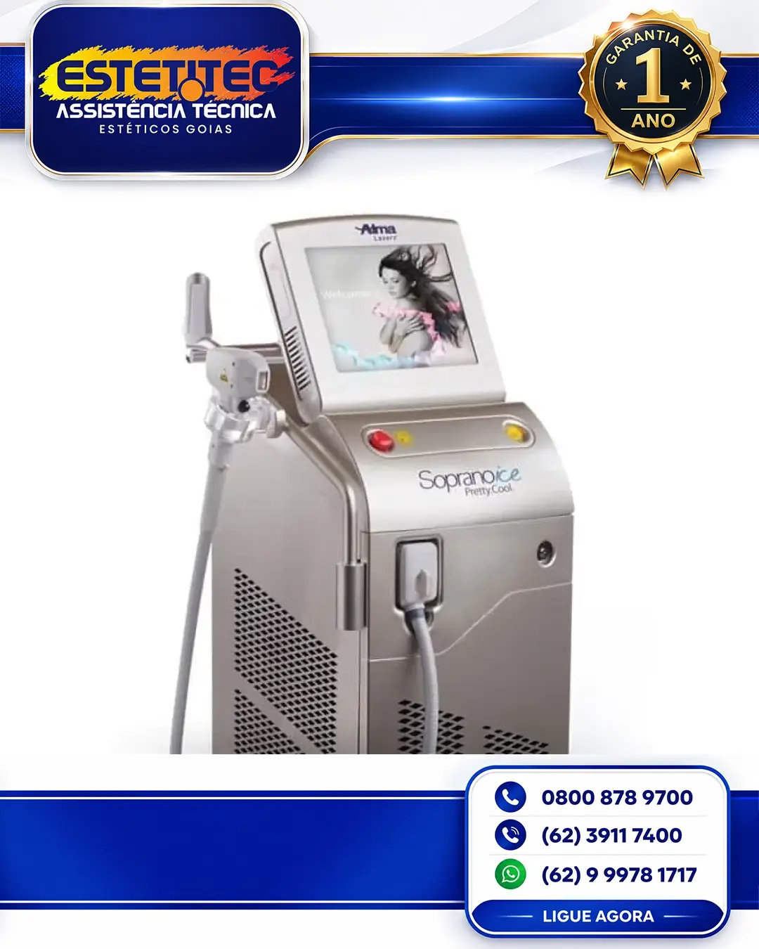 SUPORTE TÉCNICO PARA ALMA LASER SOPRANO SHR CURITIBA