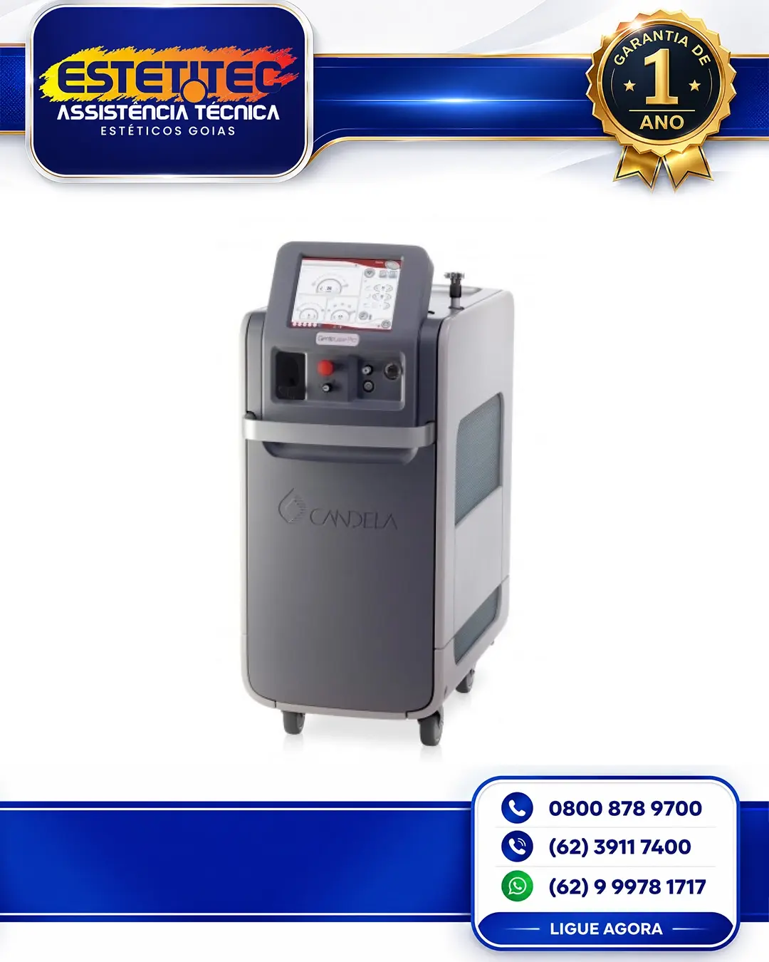 SUPORTE TÉCNICO PARA CANDELA GENTLEMAX PRO MATO GROSSO